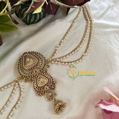 Premium Jada Bun Billai with Maatil -Bridal Bun Jhumka Jada Billai -G9751