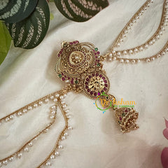 Premium Jada Bun Billai with Maatil -Bridal Bun Jhumka Jada Billai -G9752