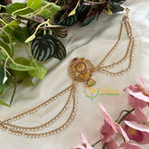 Temple Jada Bun Billai with Maatil -Bridal Bun Jhumka Jada Billai -G9753