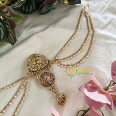 Premium Jada Bun Billai with Maatil -Bridal Bun Jhumka Jada Billai -G9754