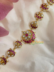 Precious Jadau Kundan Bridal Sheeshphool-Green White-J501