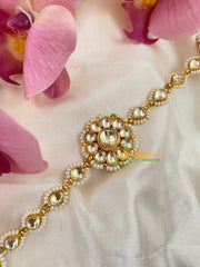 Precious Jadau Kundan Bridal Sheeshphool-White-J503