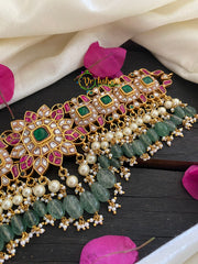 Exquisite Jadau Kundan High Neck Choker-J198