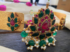 Precious Jadau Kundan Plain Hipbelt -Lotus -Adult's-J203
