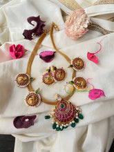 Premium AD Stone Hasli Choker-Green Bead-G4581