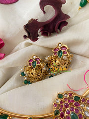 Precious AD Stone Pendant Hasli Choker-g5015