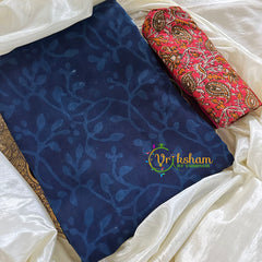 Blue Chanderi Handloom Saree -Vine -VS1897