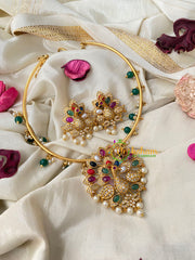 Premium Navarathna Pendant Hasli Choker-G4584