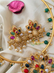 Premium Navarathna Pendant Hasli Choker-G4584