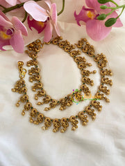 Premium AD Stone Peacock Bridal Anklets-G5702