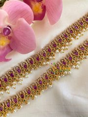 Premium AD Stone Bridal Anklets-G5699