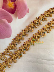 Premium AD Stone Peacock Bridal Anklets-G5703