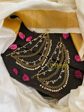 Green AD Stone 5 Layered maatil-Ear Chain-G5712