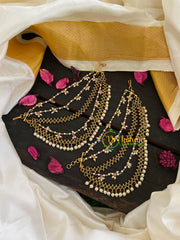 Green AD Stone 5 Layered maatil-Ear Chain-G5712