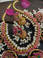 Precious Kundan Jadau Guttapusalu Neckpiece-J176