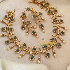 Premium AD Stone Short Neckpiece-G10654