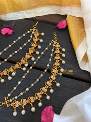 CZ Stone 3 Layered Pearl maatil-Butterfly-G5716