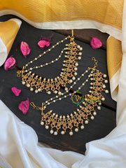 CZ Stone 3 Layered Pearl maatil -G5717