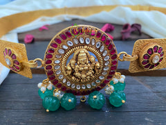 Precious Kundan Plain Hipbelt -Lakshmi-Adult's-J205