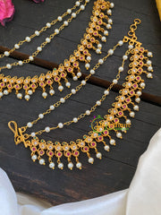 CZ Stone 3 Layered Pearl maatil -G5718