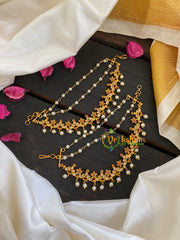 CZ Stone 3 Layered Pearl maatil -G5719