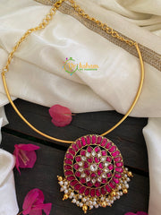 Precious Jadau Kundan Pendant Hasli Choker-J215