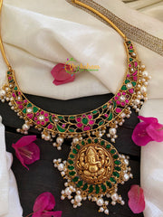 Precious Jadau Kundan Temple Choker-J218
