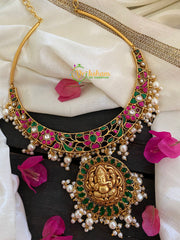 Precious Jadau Kundan Temple Choker-J218
