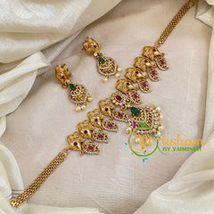 Premium AD Stone Choker Short Neckpiece-G10674