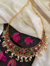 Kundan Jadau Hasli Choker -Pearl Finish -J216