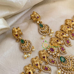 Premium AD Stone Choker Short Neckpiece-G10674