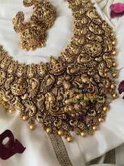 Antique Temple Haram -Kaasumaala Lakshmi haram-G4459