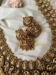 Antique Temple Haram -Kaasumaala Lakshmi haram-G4459