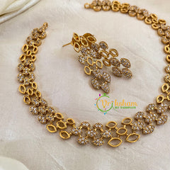 Premium AD Stone Short Neckpiece-G10662