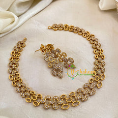 Premium AD Stone Short Neckpiece-G10662