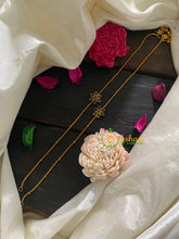 Premium Stone Pendant Anklets -Green Red Sunflower -G8978