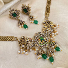 Premium AD Stone Choker Short Neckpiece-G10666