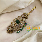 Green Victorian Diamond Hair Clip -VV1303