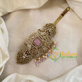 Pastel Pink Victorian Diamond Hair Clip -VV1300