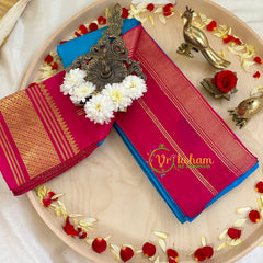 Sky Blue Thiribhuvanam Silk Saree -Pure Silk -VS1283