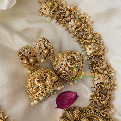 Premium Peacock Lakshmi Temple Neckpiece-G4537