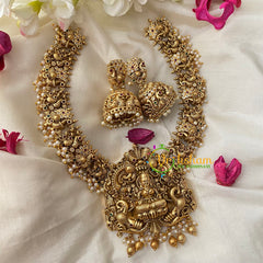 Premium Peacock Lakshmi Temple Neckpiece-G4537