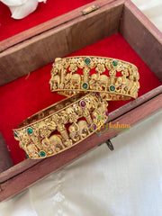 Antique Gold Bridal Bangles-Elephants-G7853