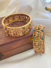 Antique Gold Bridal Bangles-Elephants-G7853