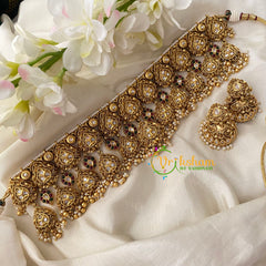 AD stone Statement High Neck Choker-G4572