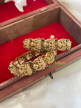 Antique Gold Bridal Lakshmi Bangles-Temple Bangles-G7859