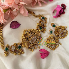 Premium AD Stone Lakshmi High Neck Choker -G4571