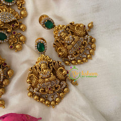 Premium AD Stone Lakshmi High Neck Choker -G4571