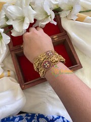 Antique Gold Bridal Bangles-Peacock-G7857