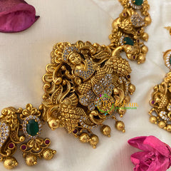 Premium AD Stone Lakshmi High Neck Choker -G4571